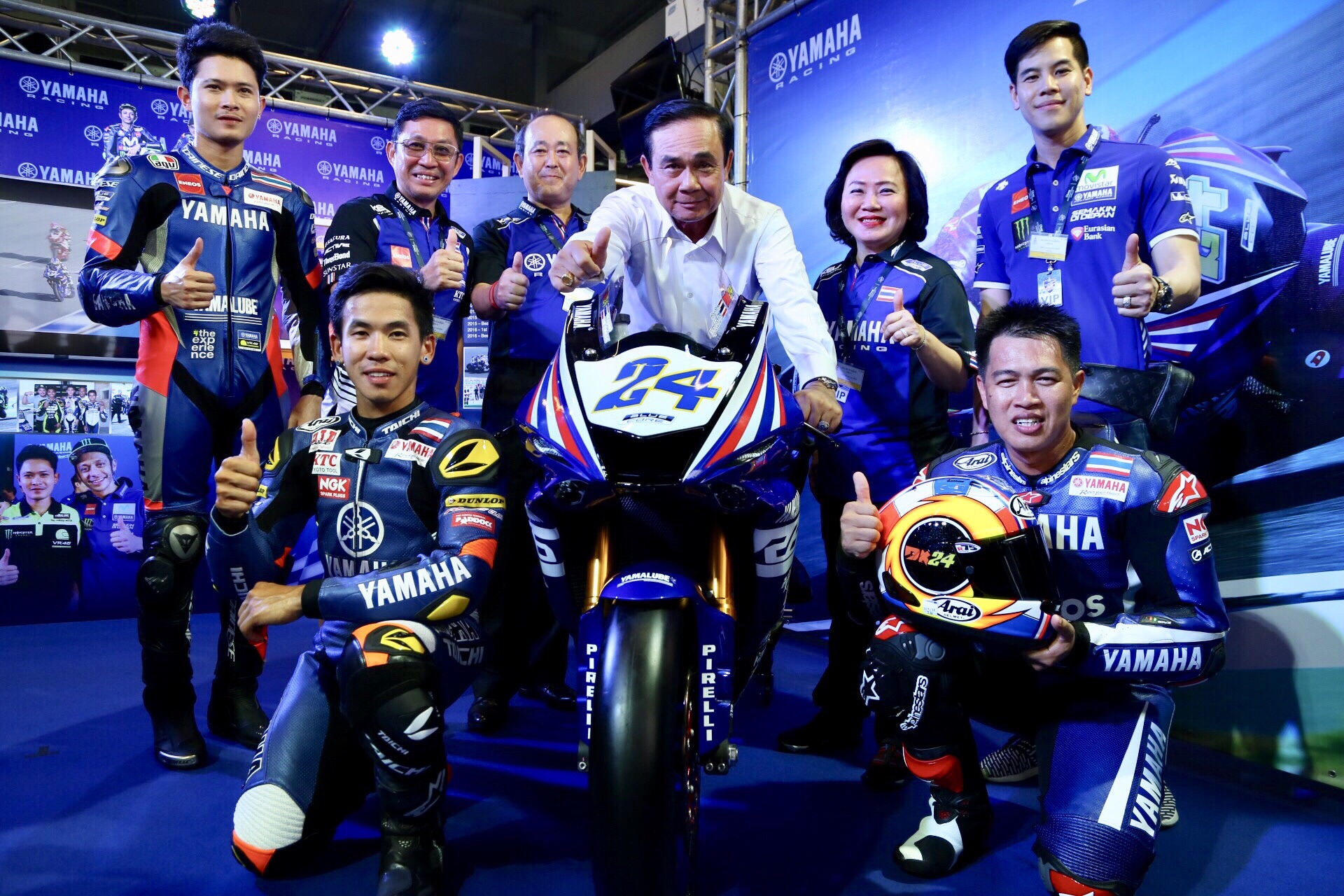 “ยามาฮ่า”ปลื้มนายกตู่เยี่ยมพิตสัมผัสการทำงานทีมแข่ง