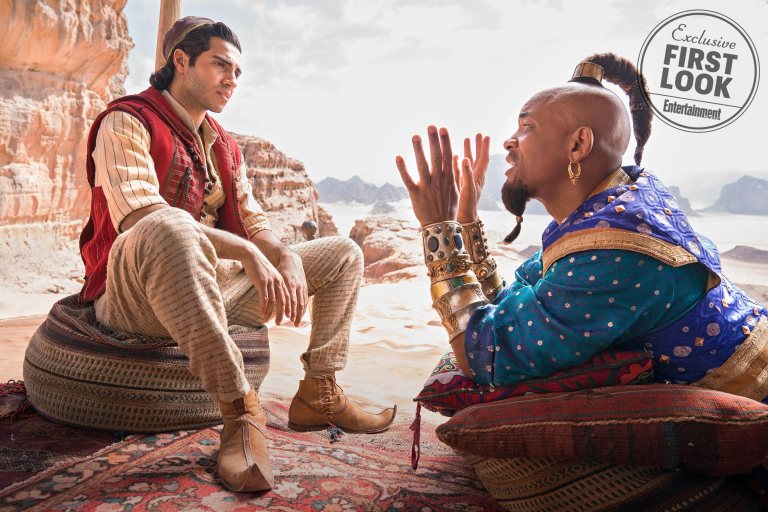 Entertainment Weekly เผยโฉมแรก Aladdin เวอร์ชั่นคนแสดง “วิล สมิธ” รับบท ยักษ์จินนี่