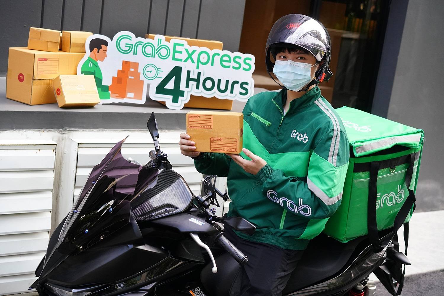 แกร็บเปิดบริการส่งด่วนภายใน 4 ชม. เริ่มต้น 59 บาท เจาะแม่ค้าออนไลน์