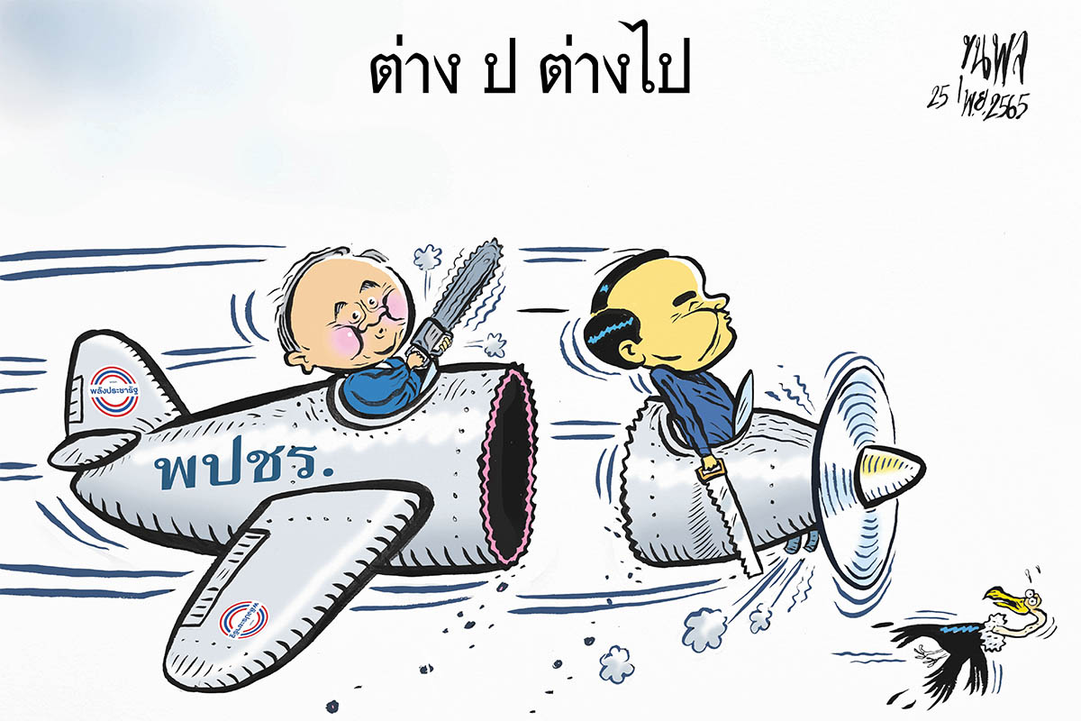 การ์ตูนขุนพล : ต่าง ป ต่างไป พลังประชารัฐ