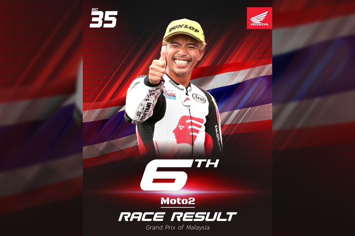 ก้อง-สมเกียรติ คว้าที่ 6 Moto2 ที่เซปัง เซอร์กิต “อคอสต้า” คว้าแชมป์โลก