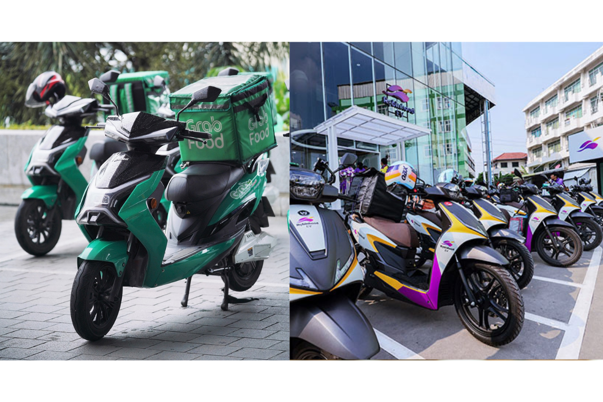 เปิดค่าเช่ามอเตอร์ไซค์ EV สำหรับไรเดอร์ Grab-Robinhood