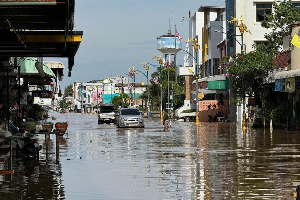หนองคาย น้ำโขงลดลงแล้ว เตรียมเร่งระบายน้ำออกจากตัวเมือง
