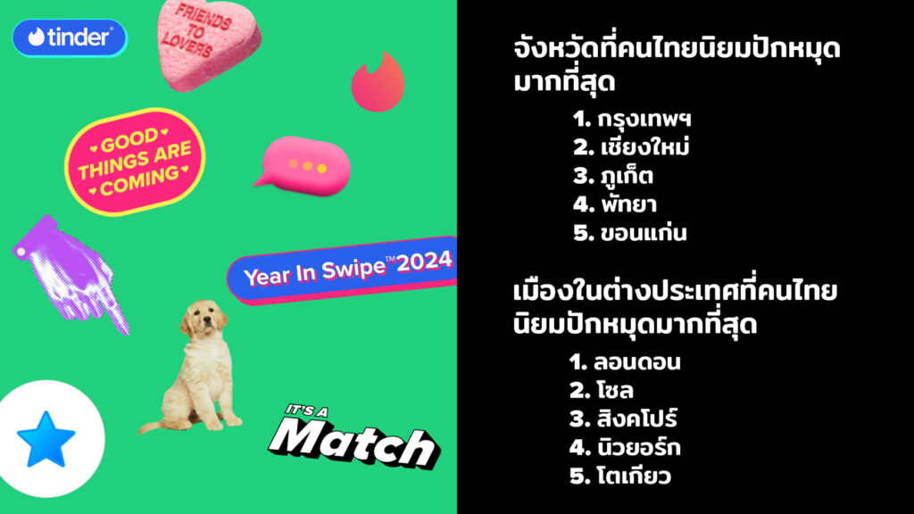 Tinder Year in Swipe