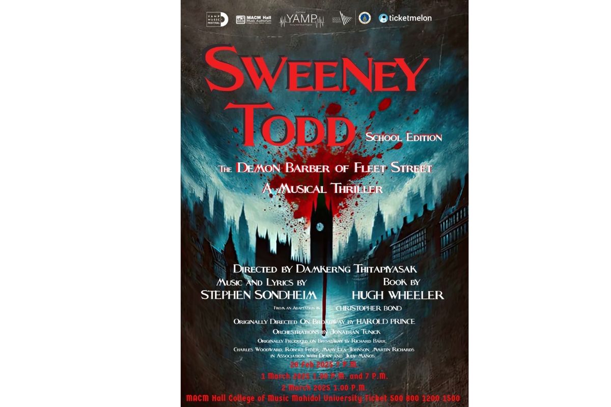 วิทยาลัยดุริยางคศิลป์ มหิดล ชวนดูละครเพลง “Sweeney Todd : School Edition”