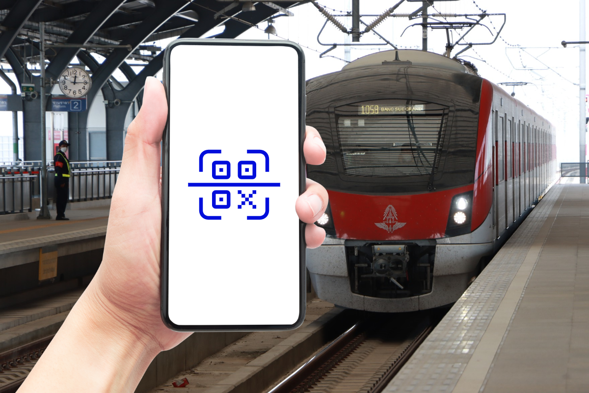 รถไฟฟ้าสายสีแดง ซื้อตั๋ว เติมเงิน สแกนจ่าย QR Code ได้แล้ว