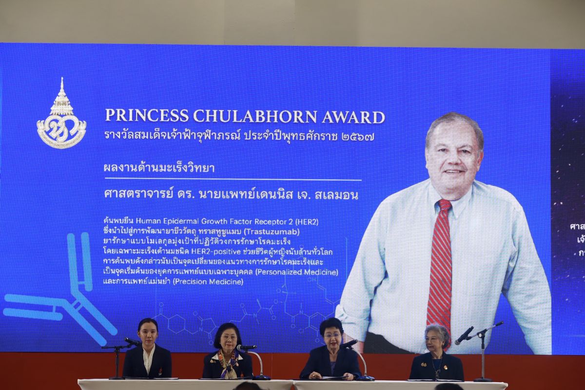อายุรแพทย์ผู้คิดค้นยารักษามะเร็ง คว้า ‘รางวัลสมเด็จเจ้าฟ้าจุฬาภรณ์’