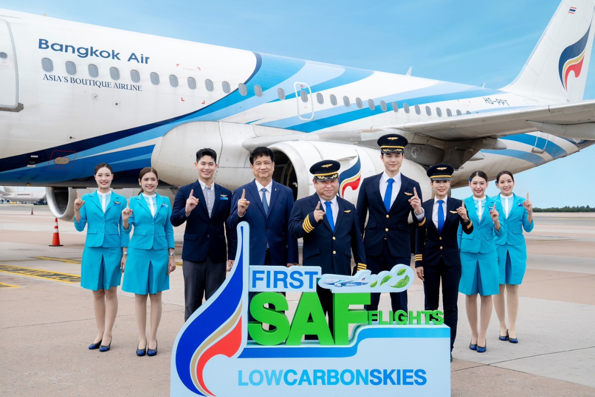 OR จับมือ บางกอกแอร์เวย์ส นำร่องใช้น้ำมัน SAF ที่ผลิตในไทยเป็นครั้งแรก
