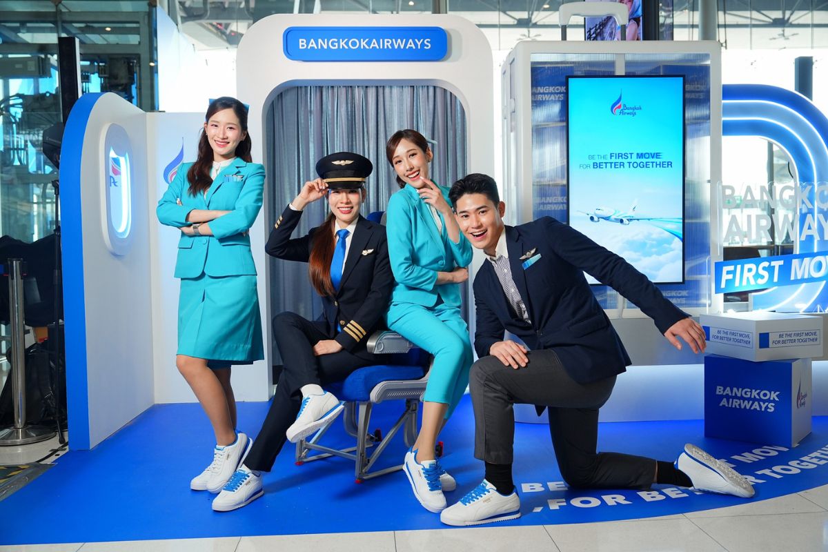 บางกอกแอร์เวย์ส x PUMA ปรับโฉมยูนิฟอร์มด้วยการสวมรองเท้าผ้าใบ
