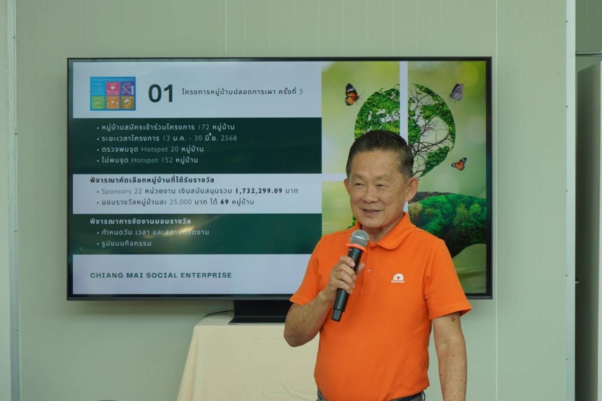 CSE ดึง 2 พันหมู่บ้านเชียงใหม่ปลอดจุด Hotspot ตั้งรางวัล 51 ล้าน แก้ปัญหาหมอกควัน