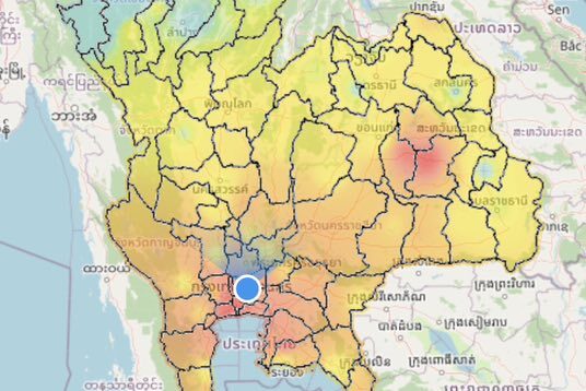 กรุงเทพฯเช้านี้จมฝุ่น PM 2.5 แดง 48 จุด