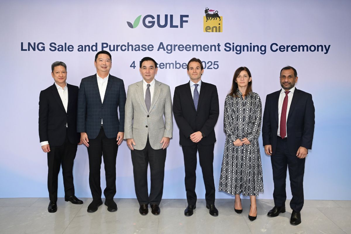 GULF ผนึก บ.พลังงานอิตาลี เซ็นสัญญาซื้อขาย LNG 10 ปี เริ่มส่งมอบปี‘70