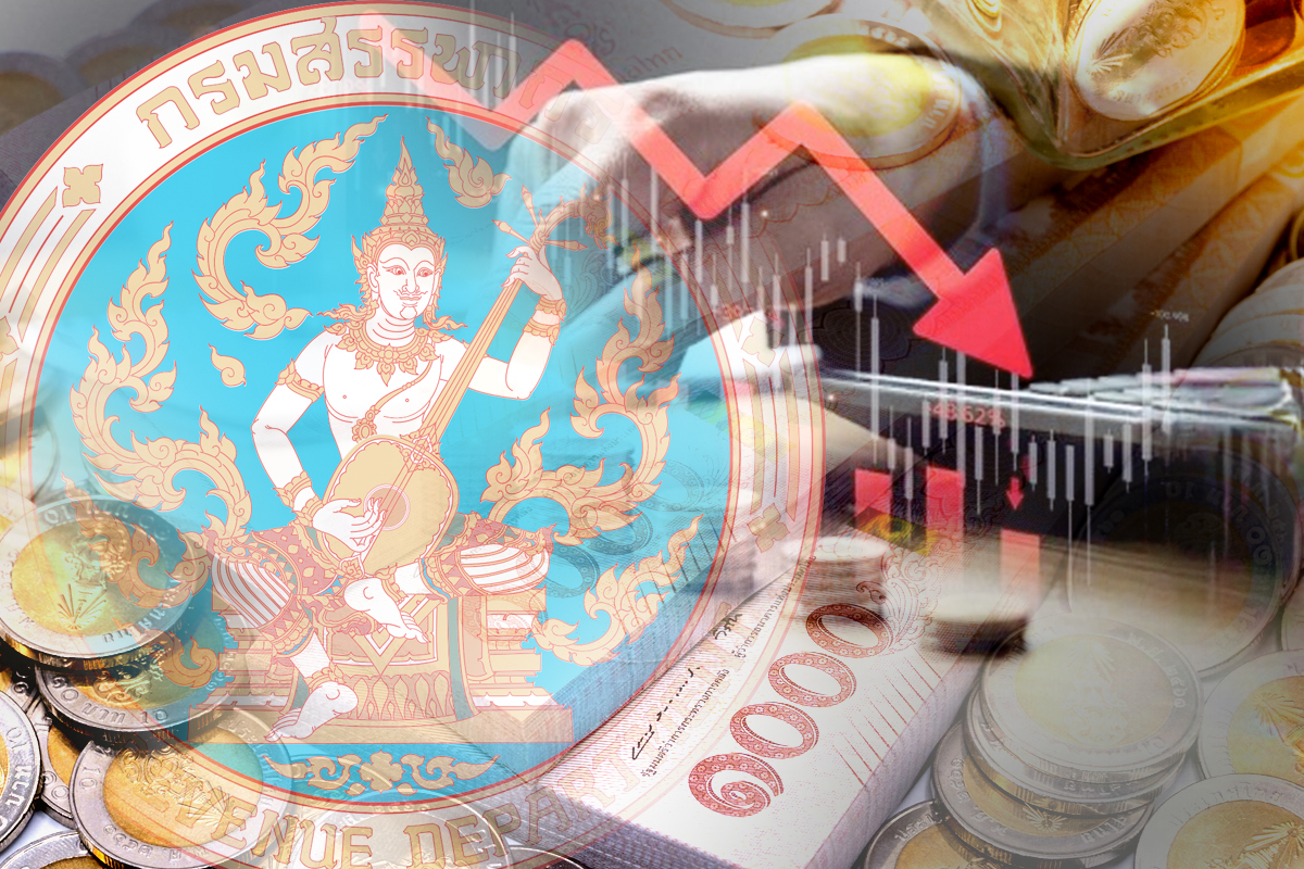 รายได้รัฐครึ่งปีปริ่มเป้า กู้ชดเชยขาดดุลพุ่ง 2.8%